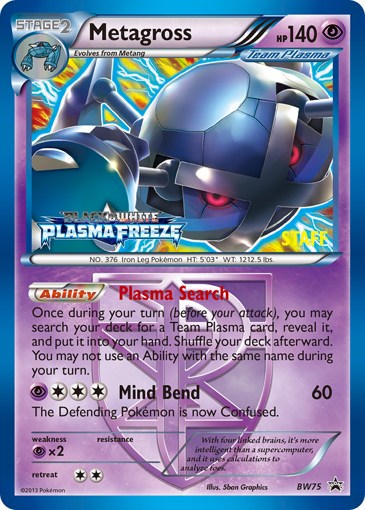 Metagross (BW75) [Black & White: Black Star Promos] | Dumpster Cat Games