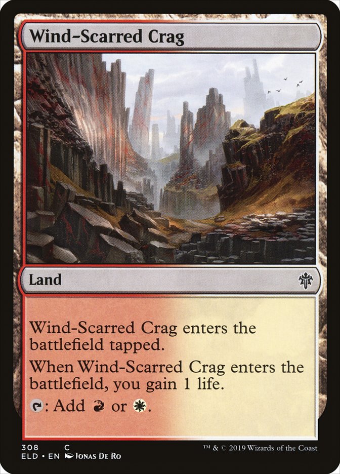 Wind-Scarred Crag [Throne of Eldraine] | Dumpster Cat Games