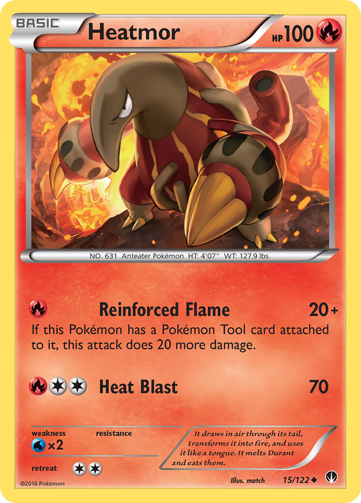 Heatmor (15/122) [XY: BREAKpoint] | Dumpster Cat Games