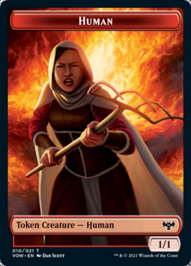 Human Token (010) [Innistrad: Crimson Vow Tokens] | Dumpster Cat Games