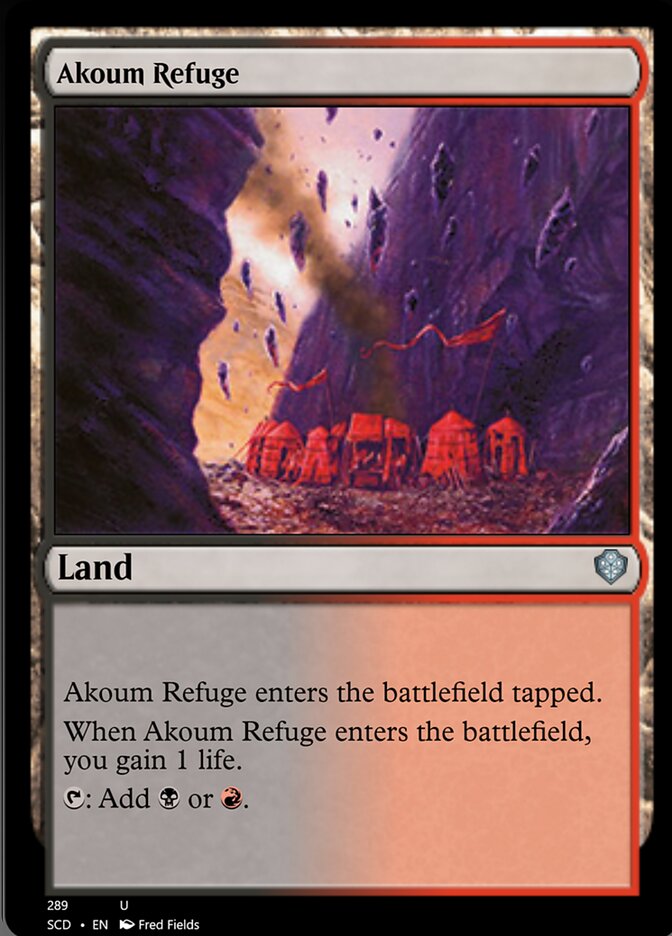 Akoum Refuge [Starter Commander Decks] | Dumpster Cat Games