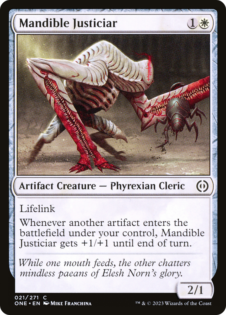 Mandible Justiciar [Phyrexia: All Will Be One] | Dumpster Cat Games