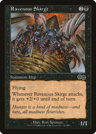 Ravenous Skirge [Urza's Saga] | Dumpster Cat Games