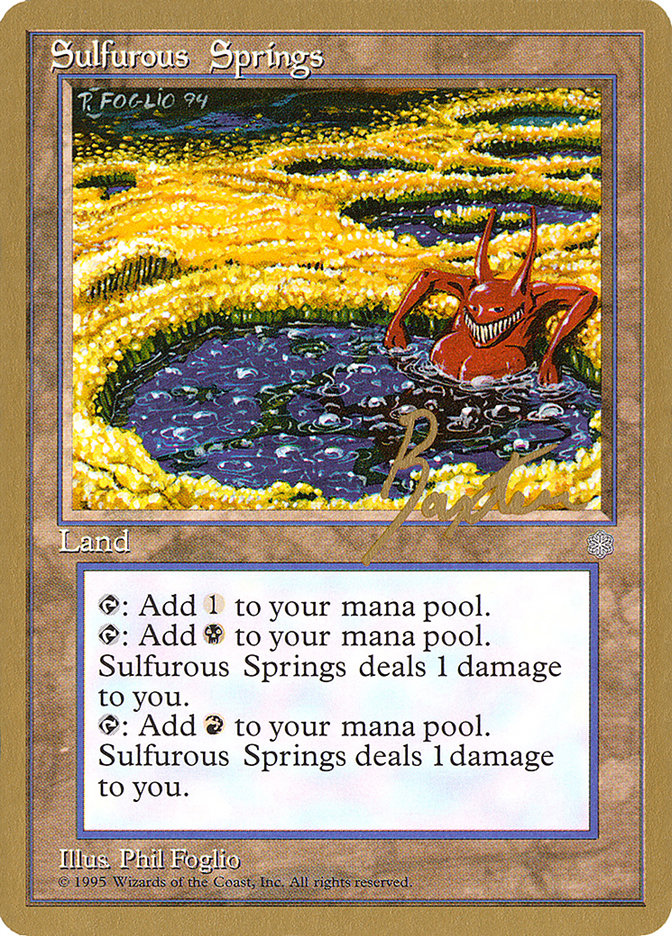 Sulfurous Springs (George Baxter) [Pro Tour Collector Set] | Dumpster Cat Games