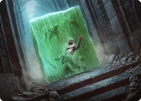 Gelatinous Cube Art Card [Dungeons & Dragons: Adventures in the Forgotten Realms Art Series] | Dumpster Cat Games