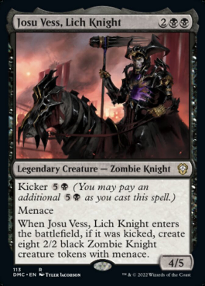 Josu Vess, Lich Knight [Dominaria United Commander] | Dumpster Cat Games