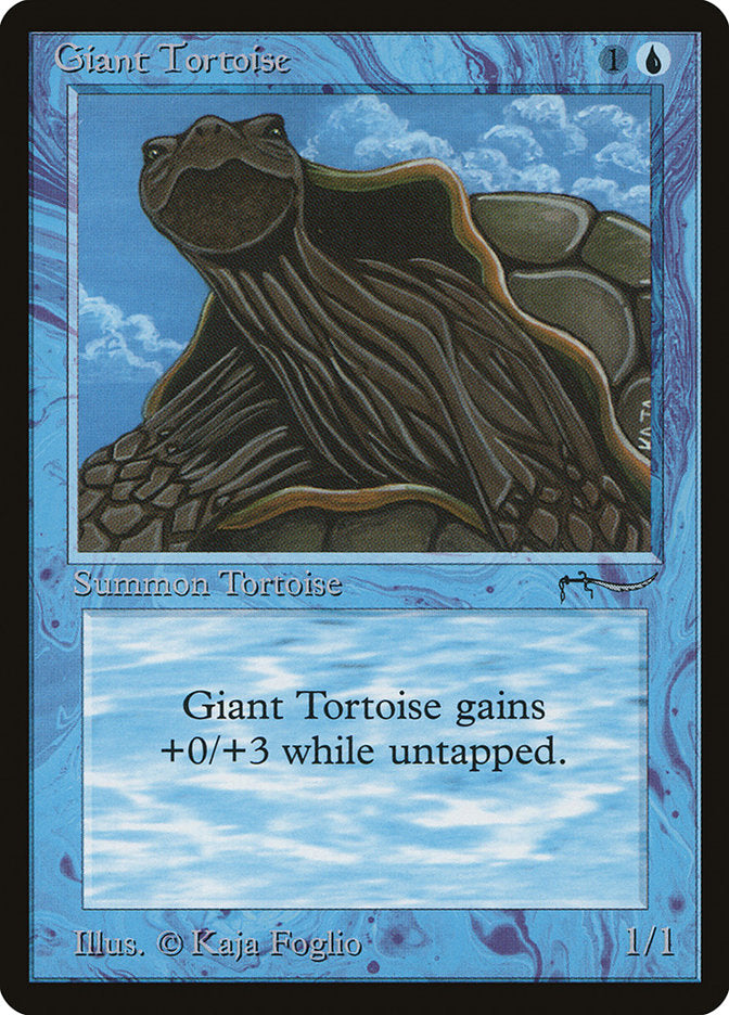 Giant Tortoise (Dark Mana Cost) [Arabian Nights] | Dumpster Cat Games