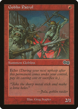 Goblin Patrol [Urza's Saga] | Dumpster Cat Games