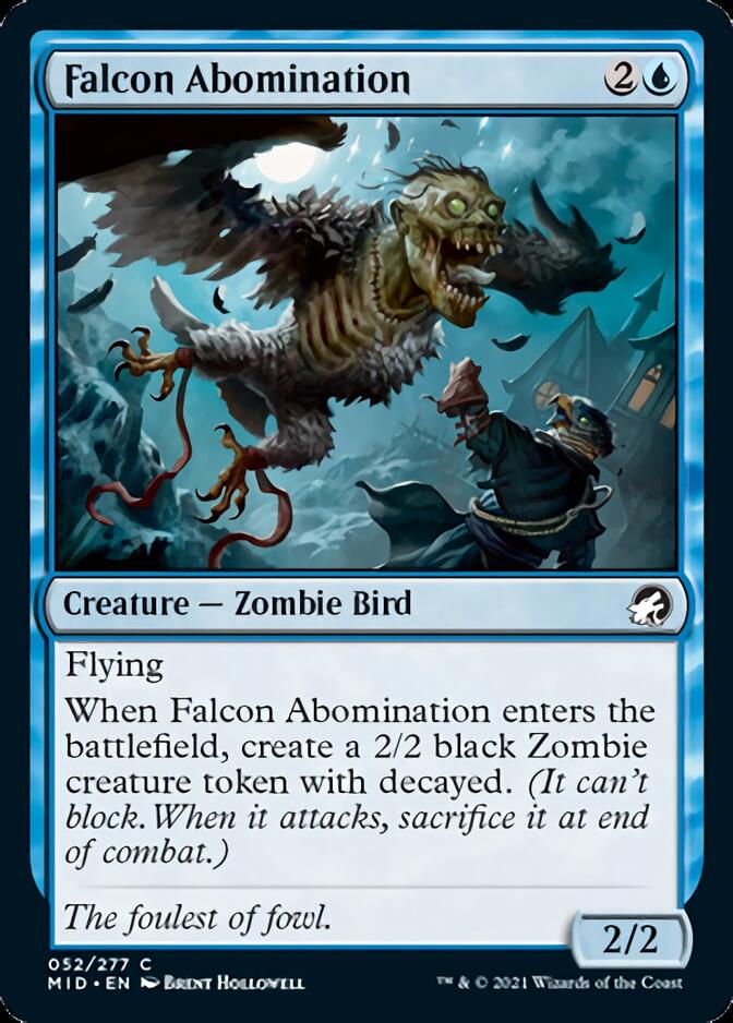 Falcon Abomination [Innistrad: Midnight Hunt] | Dumpster Cat Games