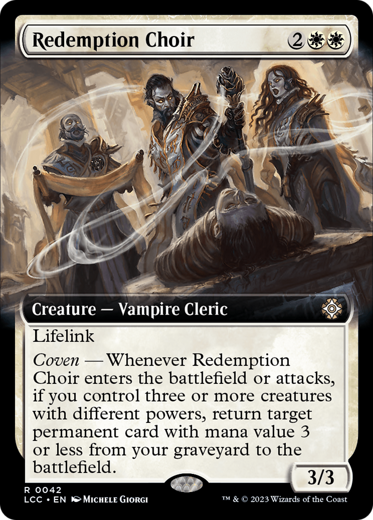 Redemption Choir (Extended Art) [The Lost Caverns of Ixalan Commander] | Dumpster Cat Games