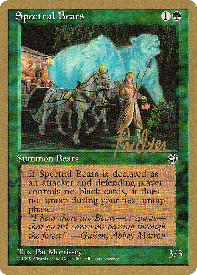 Spectral Bears (Preston Poulter) [Pro Tour Collector Set] | Dumpster Cat Games