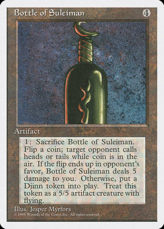 Bottle of Suleiman [Fourth Edition] | Dumpster Cat Games