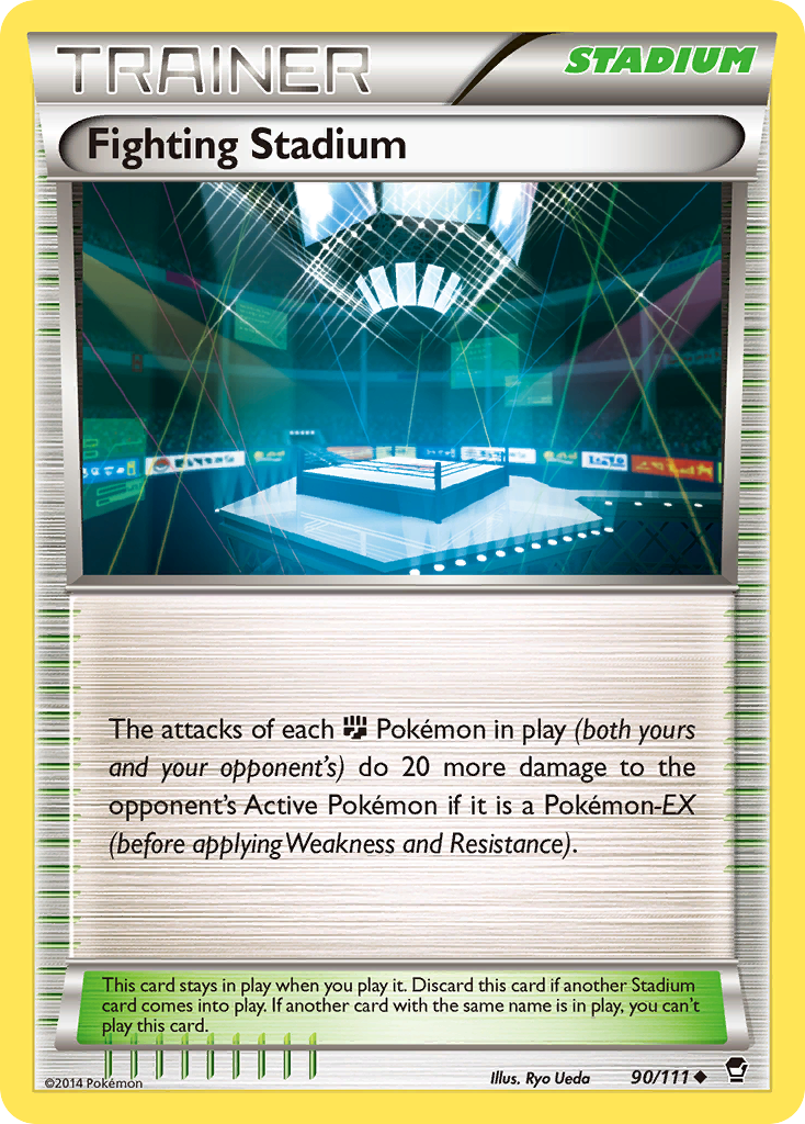 Fighting Stadium (90/111) [XY: Furious Fists] | Dumpster Cat Games