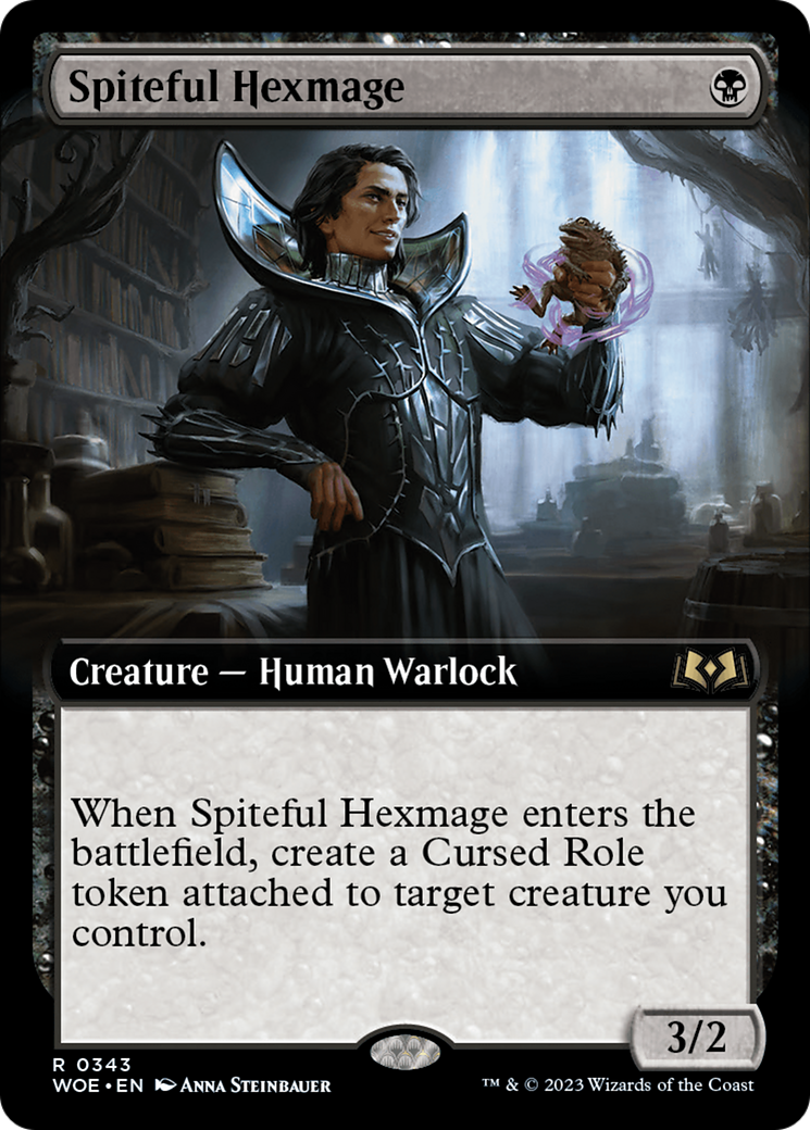 Spiteful Hexmage (Extended Art) [Wilds of Eldraine] | Dumpster Cat Games