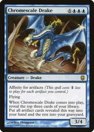 Chromescale Drake [Darksteel] | Dumpster Cat Games