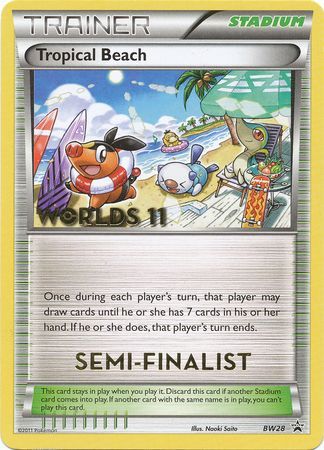 Tropical Beach (BW28) (Semi Finalist) [Black & White: Black Star Promos] | Dumpster Cat Games