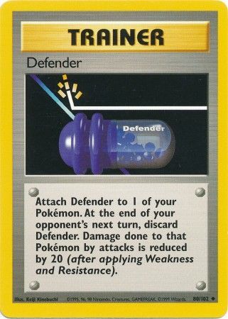 Defender (80/102) [Base Set Unlimited] | Dumpster Cat Games