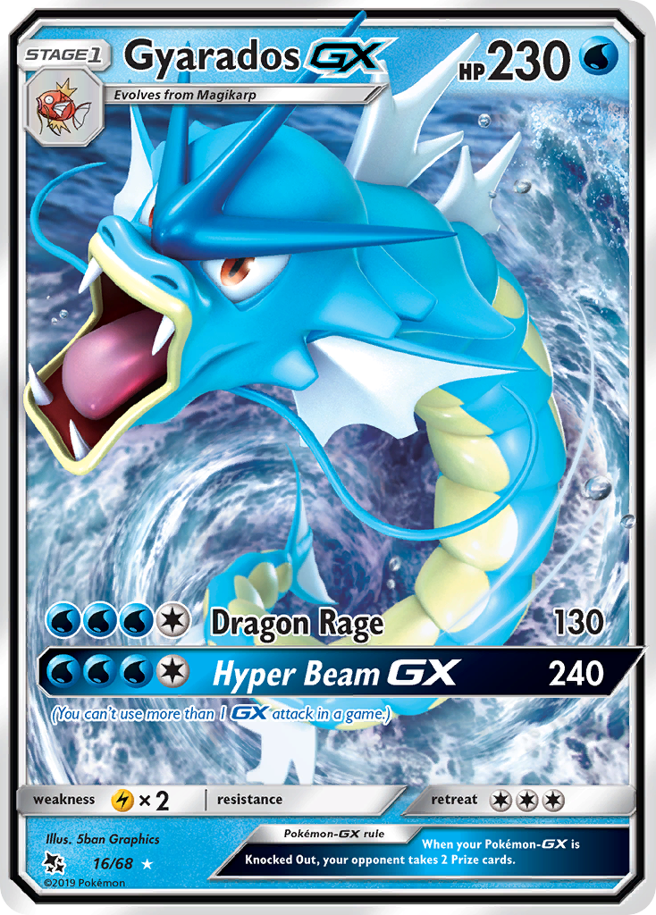 Gyarados GX (16/68) [Sun & Moon: Hidden Fates] | Dumpster Cat Games