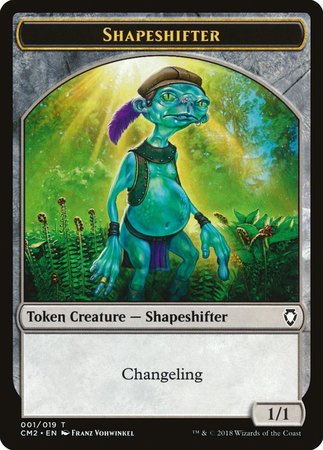 Shapeshifter Token [Commander Anthology Volume II Tokens] | Dumpster Cat Games