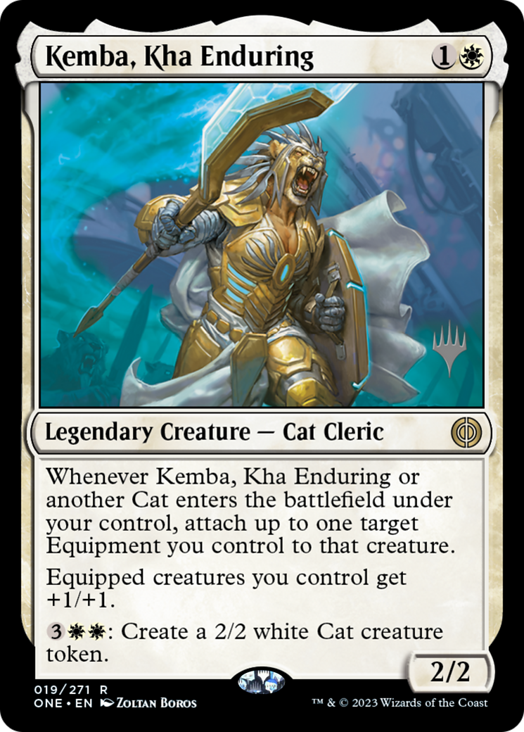 Kemba, Kha Enduring (Promo Pack) [Phyrexia: All Will Be One Promos] | Dumpster Cat Games