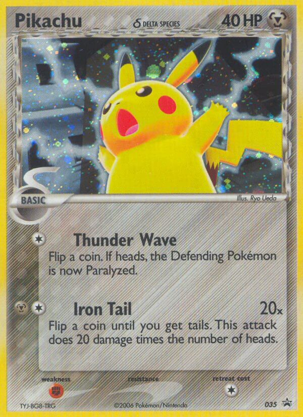 Pikachu (035) (Delta Species) [Nintendo: Black Star Promos] | Dumpster Cat Games