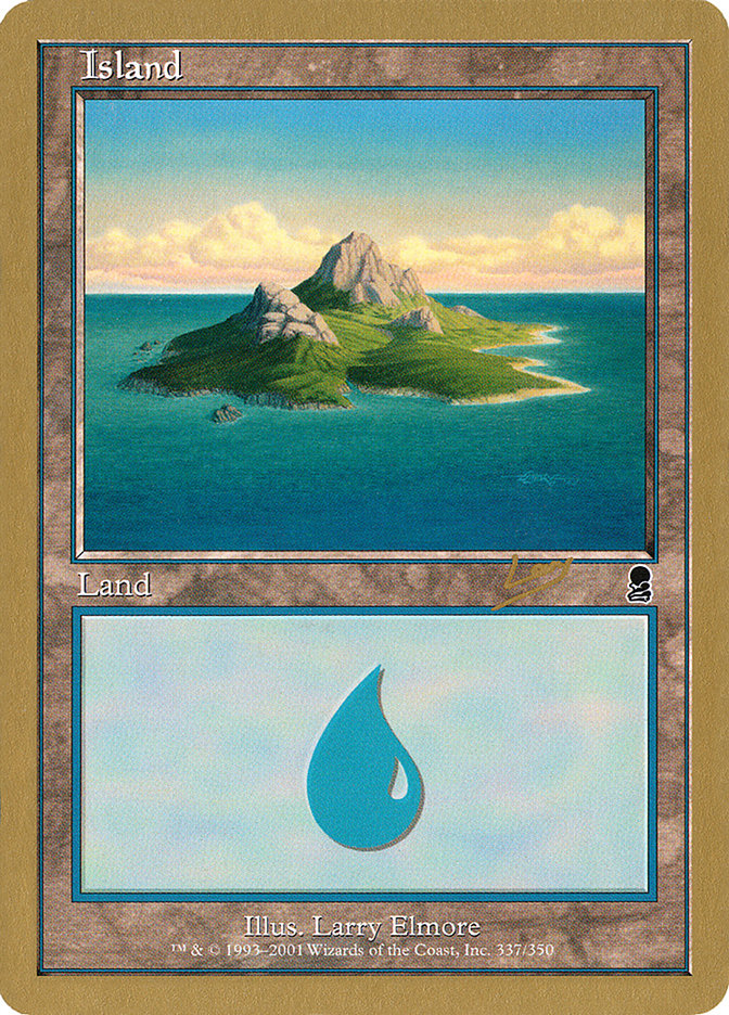 Island (rl337) (Raphael Levy) [World Championship Decks 2002] | Dumpster Cat Games