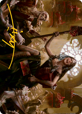 Gisa, Glorious Resurrector Art Card (Gold-Stamped Signature) [Innistrad: Midnight Hunt Art Series] | Dumpster Cat Games