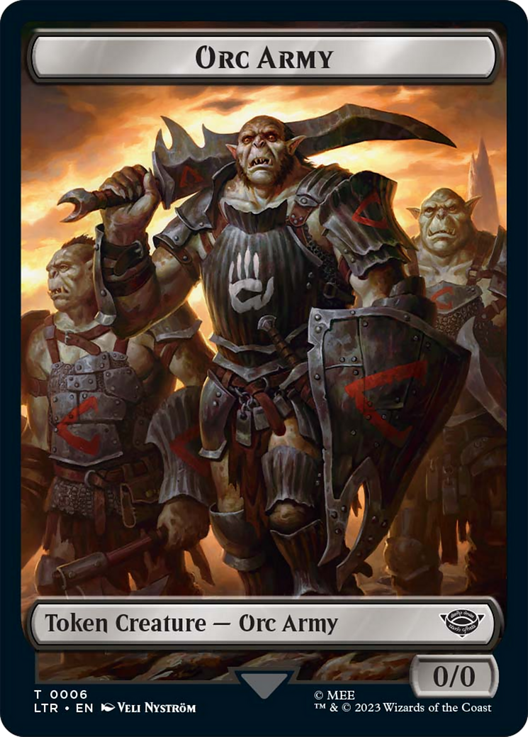 Food (10) // Orc Army (06) Double-Sided Token [The Lord of the Rings: Tales of Middle-Earth Tokens] | Dumpster Cat Games