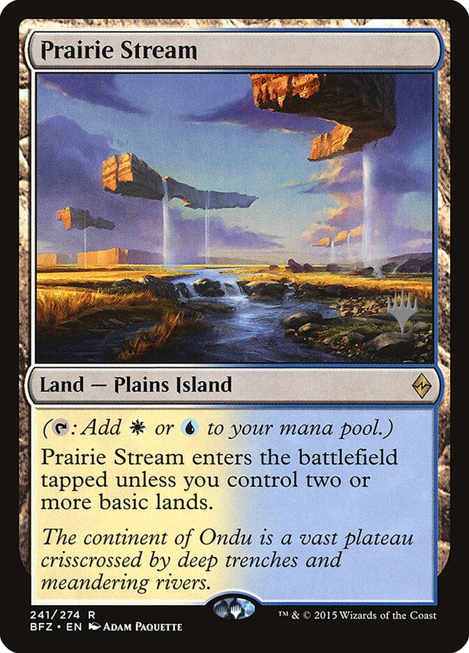 Prairie Stream [Battle for Zendikar Promos] | Dumpster Cat Games