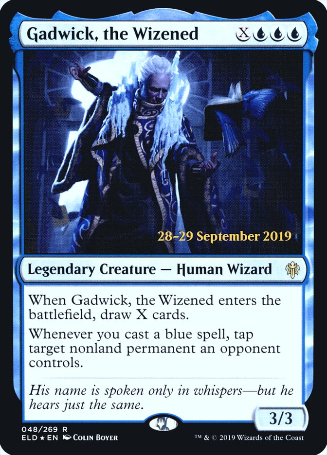 Gadwick, the Wizened  [Throne of Eldraine Prerelease Promos] | Dumpster Cat Games