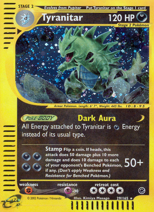 Tyranitar (29/165) [Expedition: Base Set] | Dumpster Cat Games