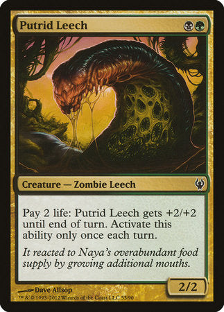 Putrid Leech [Duel Decks: Izzet vs. Golgari] | Dumpster Cat Games