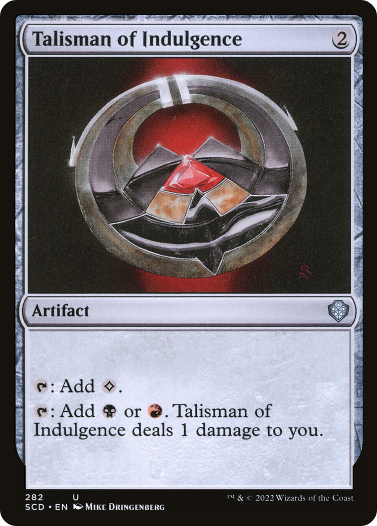 Talisman of Indulgence [Starter Commander Decks] | Dumpster Cat Games