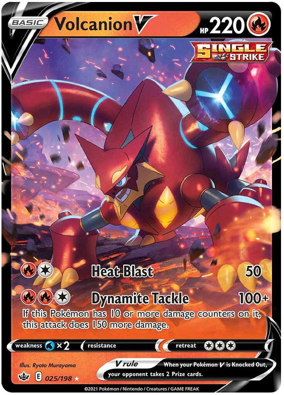 Volcanion V (025/198) [Sword & Shield: Chilling Reign] | Dumpster Cat Games