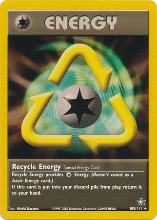 Recycle Energy (105/111) [Neo Genesis Unlimited] | Dumpster Cat Games