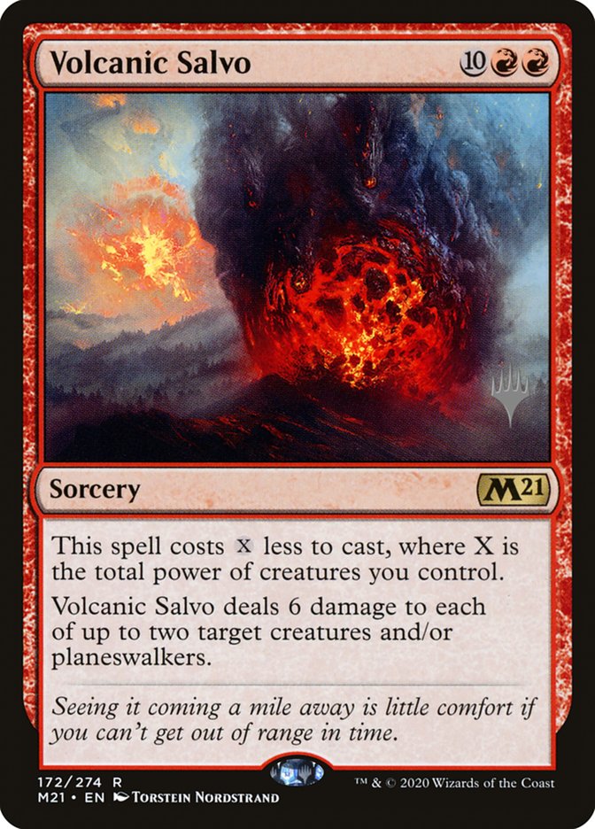 Volcanic Salvo (Promo Pack) [Core Set 2021 Promos] | Dumpster Cat Games