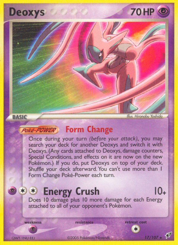 Deoxys (17/107) [EX: Deoxys] | Dumpster Cat Games