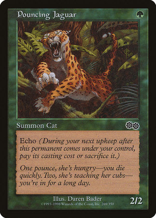 Pouncing Jaguar [Urza's Saga] | Dumpster Cat Games