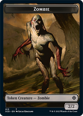 Zombie // Zombie Army Double-Sided Token [Starter Commander Decks] | Dumpster Cat Games