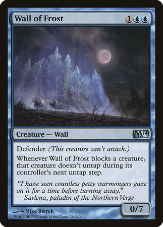 Wall of Frost [Magic 2014] | Dumpster Cat Games