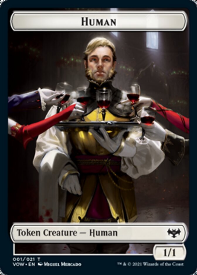 Human Token (001) [Innistrad: Crimson Vow Tokens] | Dumpster Cat Games