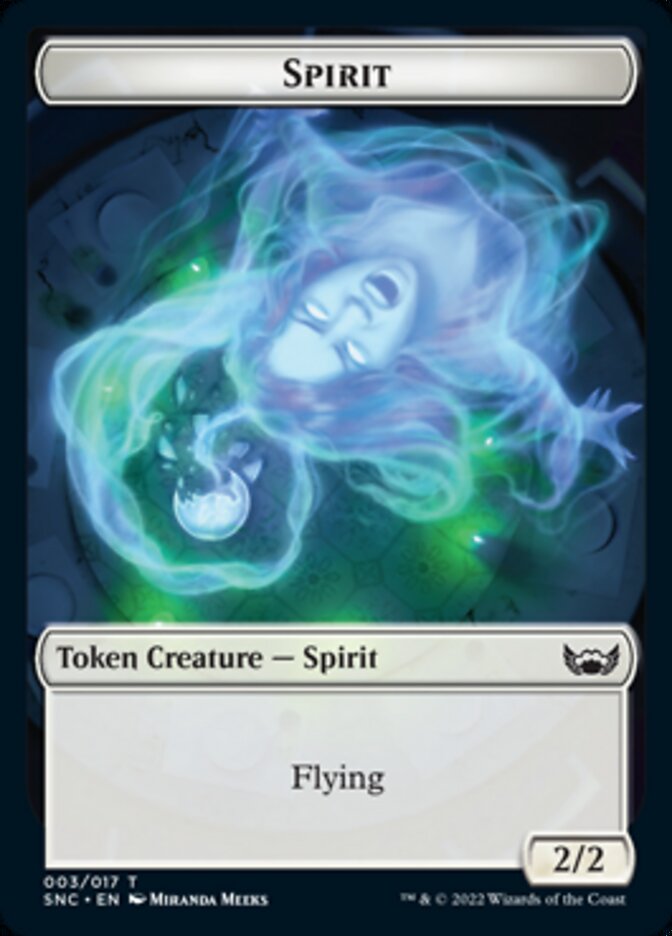 Spirit Token [Streets of New Capenna Tokens] | Dumpster Cat Games