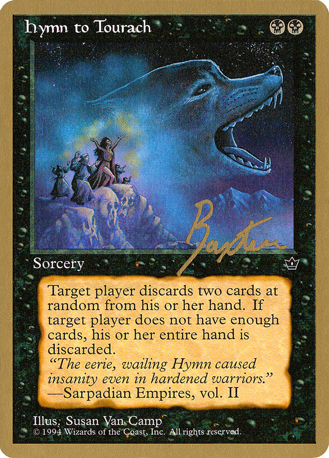 Hymn to Tourach (Wolf) (George Baxter) [Pro Tour Collector Set] | Dumpster Cat Games