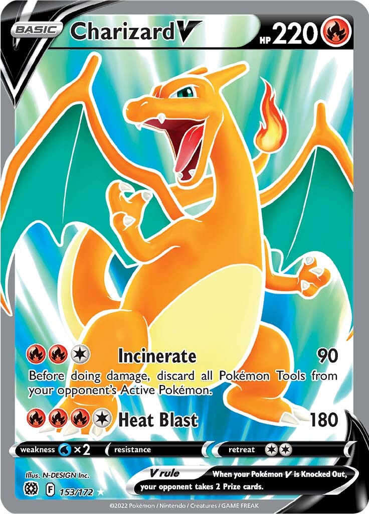 Charizard V (153/172) [Sword & Shield: Brilliant Stars] | Dumpster Cat Games