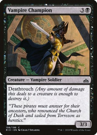 Vampire Champion [Rivals of Ixalan] | Dumpster Cat Games