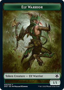 Soldier // Elf Warrior Double-Sided Token [Game Night: Free-for-All Tokens] | Dumpster Cat Games