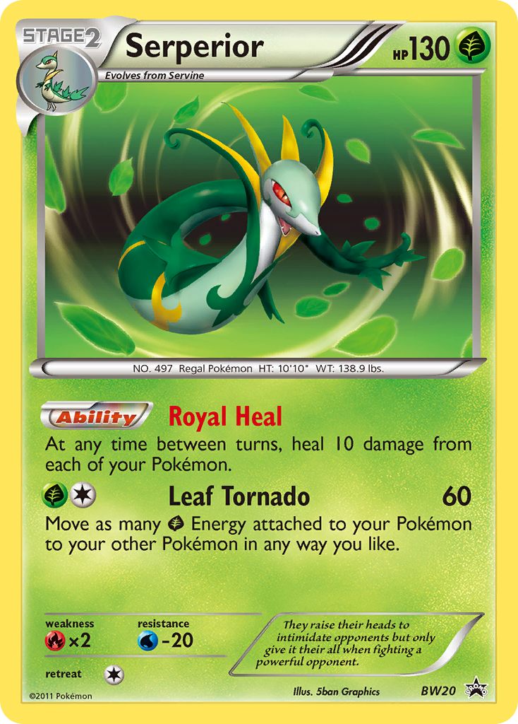 Serperior (BW20) [Black & White: Black Star Promos] | Dumpster Cat Games