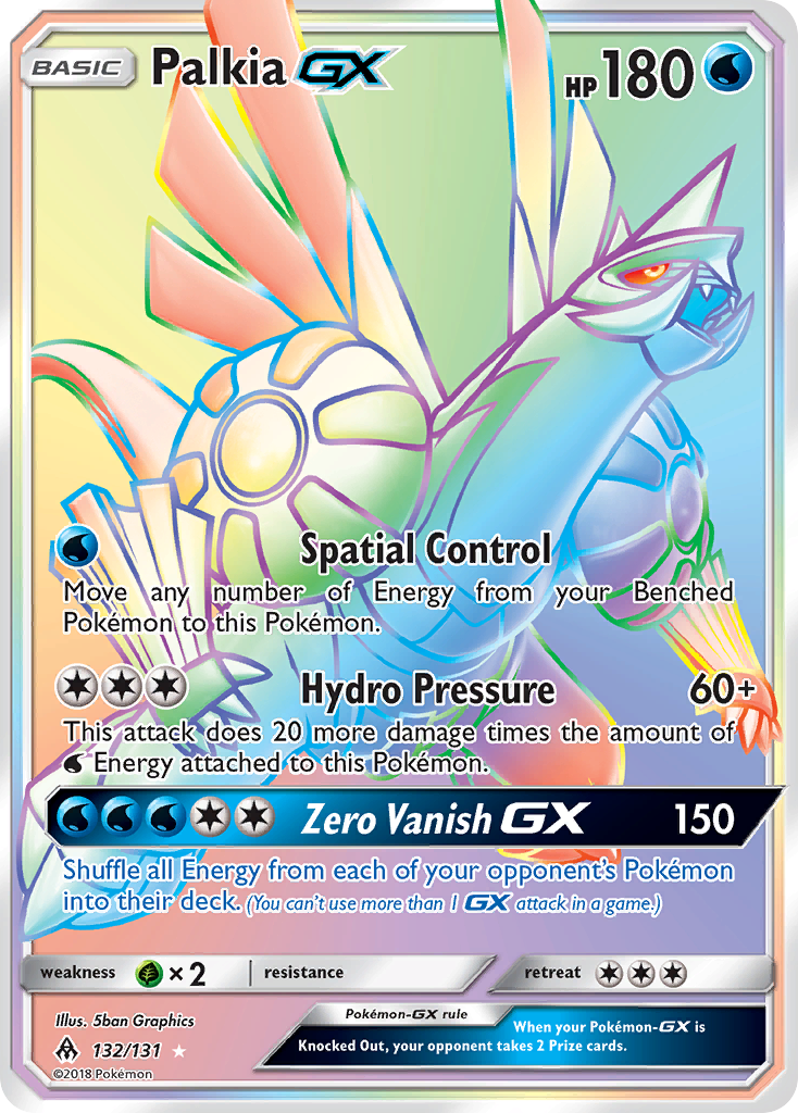 Palkia GX (132/131) [Sun & Moon: Forbidden Light] | Dumpster Cat Games