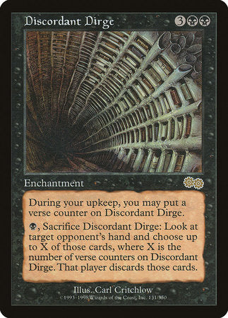 Discordant Dirge [Urza's Saga] | Dumpster Cat Games