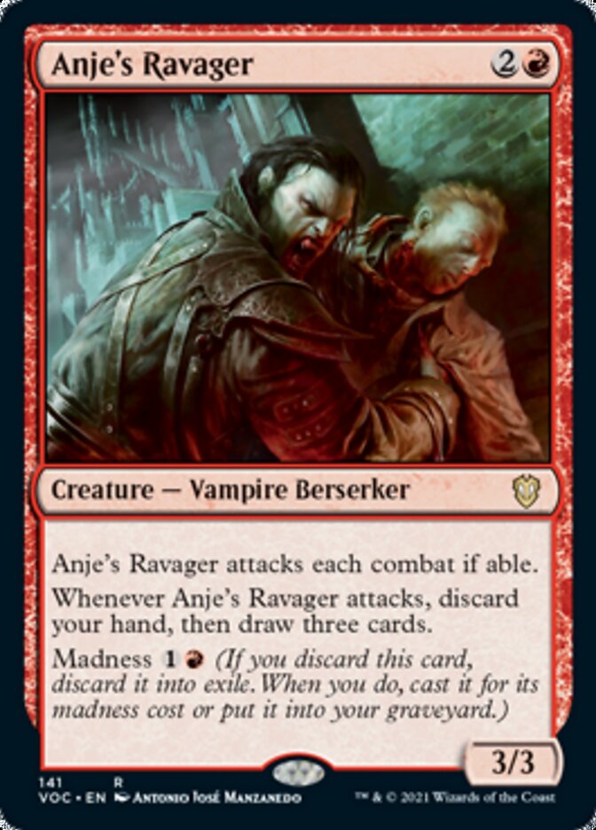 Anje's Ravager [Innistrad: Crimson Vow Commander] | Dumpster Cat Games